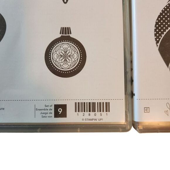 Stampin' Up! Stamp Set ORNAMENT KEEPSAKES Set of 9 128051 Holiday Christmas Tree - Picture 3 of 6